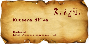 Kutsera Éva névjegykártya